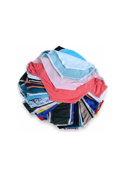 Kadın Pamuklu Karma Desenli 10'lu Paket Külot Bb2122 Desenli