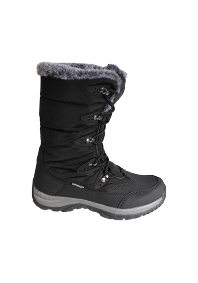 Lumberjack Kadın Siyah Paraşüt Kumaş 22cm Bilek Boyu Bağcıklı Waterprof Su Geçirmez Outdoor Bot Siyah