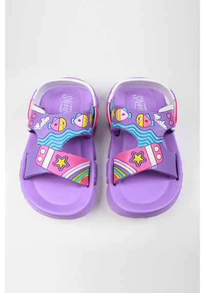 Günlük Unisex Çocuk Sandalet Esnek Kaymaz Taban Yazlık Ev Okul Kreş Ayakkabı Ps940-ps955 Düz- Lila Günlük Unisex Çocuk Sandalet Esnek Kaymaz Taban Yazlık Ev Okul Kreş Ayakkabı Ps940-ps955 Düz- Lila