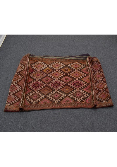 Zehra Abla Halı Antika El Dokuma Büyük Boy Kağızman Nadir Beşik Yün Kilim 6956 Çok Renkli