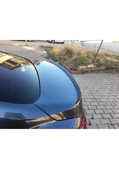 Renault Megane 4 Sedan Kasa Bagaj Üstü Spoiler Piano Black-Beyaz Parlak Siyah N11.2968
