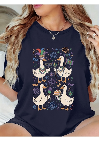 Noıssey Urban Pop Graphic Kadın Tişört Koleksiyonukod 5439 Lacivert