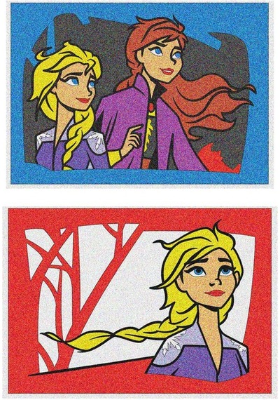 Disney Frozen Iı Elsa & Anna Eğitici Ve Eğlenceli Kum Boyama Seti-red Castle Ds-34