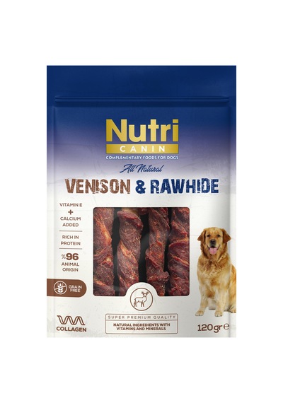 Nutri Canin Vension Rawhide Geyikli Köpek Ödülü 120gr