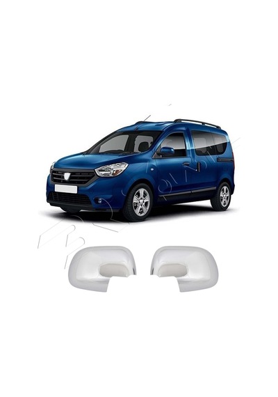 Dacia Dokker Uyumlu 2012-2021 Ayna Kapağı 2 Parça Abs Krom Kaplama