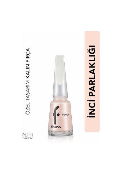 Flormar Sedefli Parlak Oje (PEMBE) - Pearly Nail Enamel- Pl111 Pink Ivory - 8682536035408