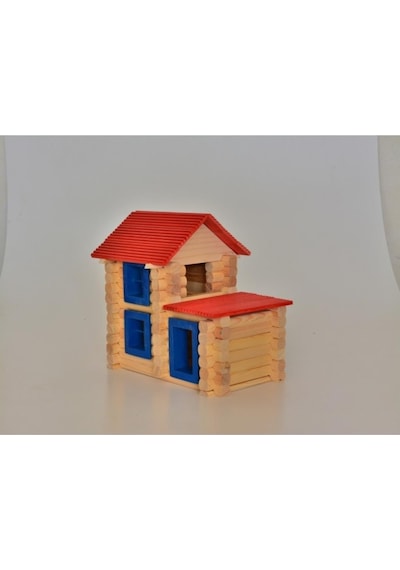 DEdemin Evi Ahşap Ev Maket Oyunu 93 Parça 00024