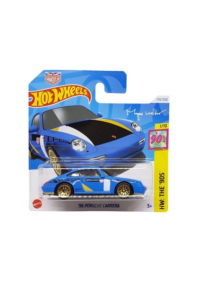 Hot Wheels '96 Porsche Carrera - Hw: The '90s 1/64 Diecast Model Araba Çok Renkli