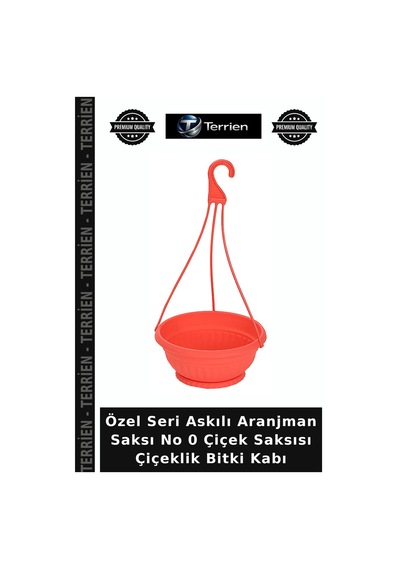 Özel Seri Askılı Aranjman Saksı No 0 Çiçek Saksısı Çiçeklik Bitki Kabı