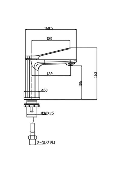Fontana Fh-0115 Lavabo Bataryası Siyah