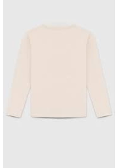 Benetton Kız Çocuk Bej Tshirt