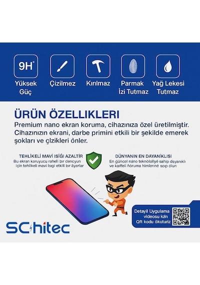 Schitec Tecno Phantom V Fold 2 Darbe Emici Premium Hayalet Ön Ekran Koruyucu Poliüretan Film