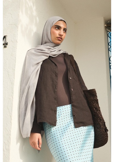 Deserto Fashion Tencel Şal-3637 antrasit