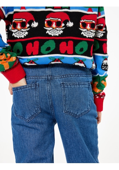 Koton Pamuklu Rahat Kesim Denim Pantolon Orta İndigo 6wkb40002td İndigo
