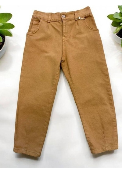 Nk Kids Kız Çocuk Mevsimlik Pensli Gabardin Pantolon-14599 Vizon