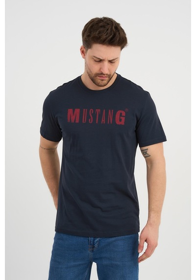 Alexander Gardi Alexandergardı Bisiklet Yaka Baskılı T-shirt E23-ts00 Lacivert