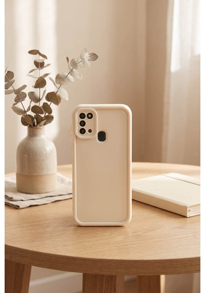 Samsung Galaxy Uyumlu M31 / M21s / F41 Kılıf Kamera Çıkıntılı Mat Silikon Telefon Kılıfı-54145