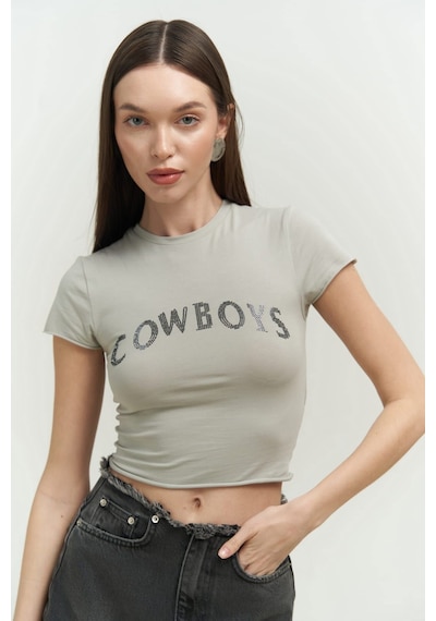 Mai Collection Mai Studios Co. Cowboys Duman Penye Crop