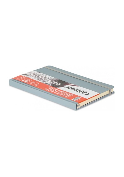 Canson Graduate Sert Kapaklı Eskiz Defteri 90gr 14x21,6 184 Sayfa / 92 Yaprak - Gri Beyaz