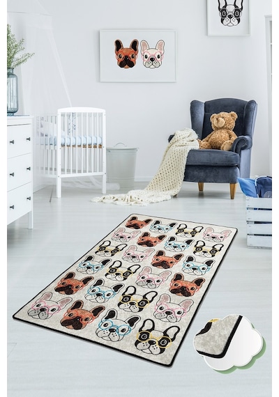 Dogs 100X160 Çocuk Ve Bebek Halısı Çok Renkli
