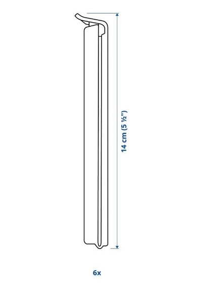 Ikea Bevara Torba Klipsi 6 Adet 14 Cm Sarı-siyah Çok Renkli