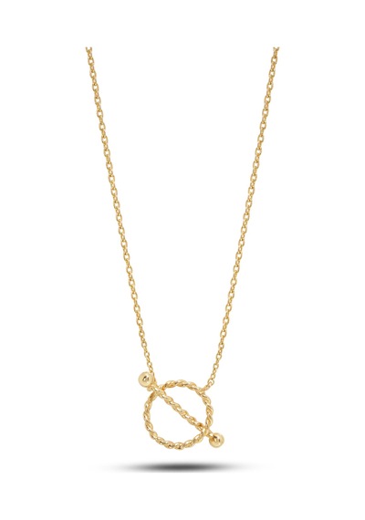 Debora Jewelry 14 Ayar Altın Burgu Detaylı Kolye