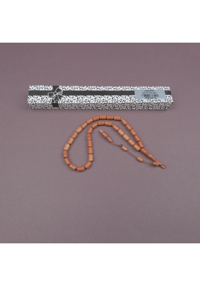 Pembe Fildişi Ağacı Pink Ivory Kapsül Kesim 7x11.5mm Tesbih Mehmet Erbabacan İmzalı