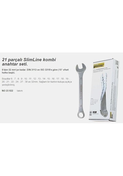 Proxxon 23822 Kombine Anahtar Takımı 21 Parça