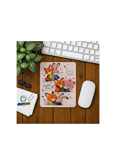 Zootropolis Nick Ve Judy Baskılı Oyuncu Mousepad 0360