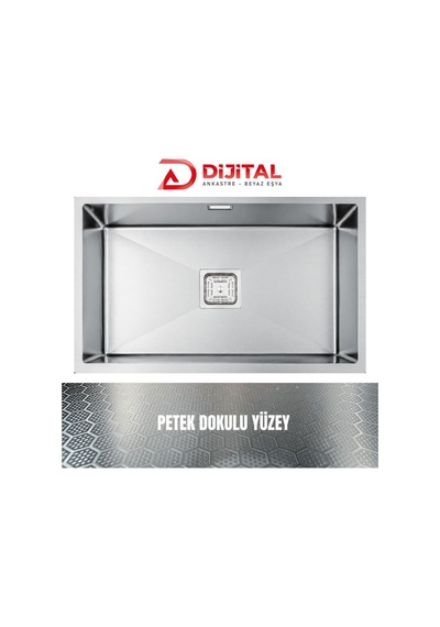 Gl General Neo 70 40x70 Inox Petek Dokulu Çelik Mutfak Eviyesi 304 Paslanmaz Çelik 1mm
