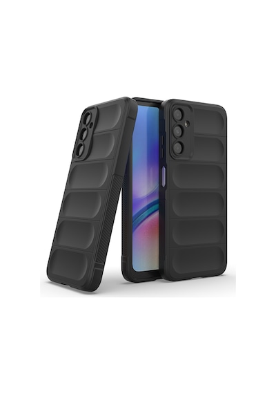 Galaxy A16 Kılıf Esnek Tpu Oyuklu Arka Yüzey Tasarımlı Zore Etnik Silikon Kapak Koyu Yeşil