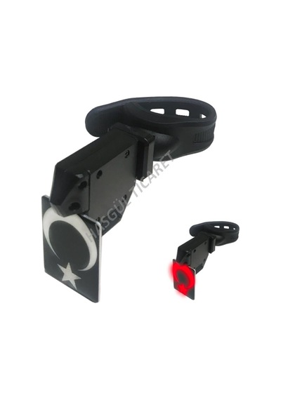 Hsgl Bisiklet Stop Lambası Ay Yıldızlı Usb Şarjlı Arka Işık Led Mavi - Beyaz - Kırmızı