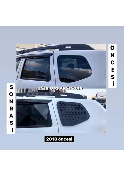 Dacia Duster 2018 Öncesi Metal Kelebek Cam Koruma 2 Parça