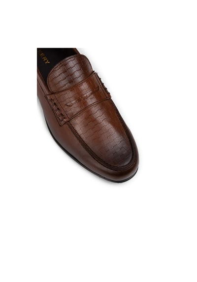 Deery Hakiki Deri Taba Rengi Erkek Loafer Ayakkabı - 01978mtbac03 Taba
