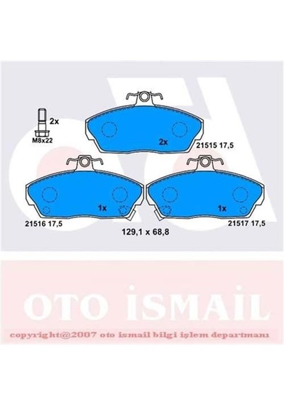 BOSCH 986495233 Fren Balatası Ön Civic 01-06 Concerto 89- / 25 99- 45 00- 200 95- 400 95- 800 90-99 / Zr 01-