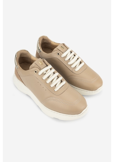 Valmenti Kadın Hakiki Deri Nude Sneakers & Spor Ayakkabı 298 7025 Bn Ayk Y26 Sand Pen/pdr Su/gold