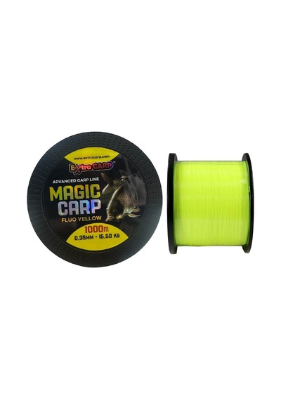 Extra Carp Magic Carp 1000mt 0.35mm 15.5kg Fluo Yellow Sazan Misinası
