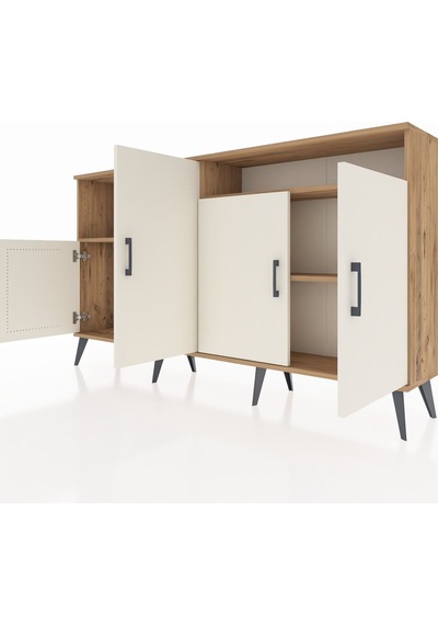 Arges Konsol 5 Raflı 4 Kapaklı 176x30x99 Çam-aytaşı/çam Aytası/atlas Çam - Atlas Çam Arges Konsol 5 Raflı 4 Kapaklı 176x30x99 Çam-aytaşı/çam Aytası/atlas Çam - Atlas Çam