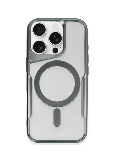 Newface Apple İphone 15 Pro Kılıf Boyi Magsafe Silikon Kapak - Yeşil