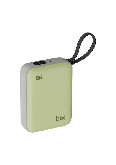 Bix Pb120 20000mah 65w Type-c Pd Kompakt Tasarımlı Dijital Göstergeli Powerbank Taşınabilir Hızlı Şarj Cihazı Yeşil