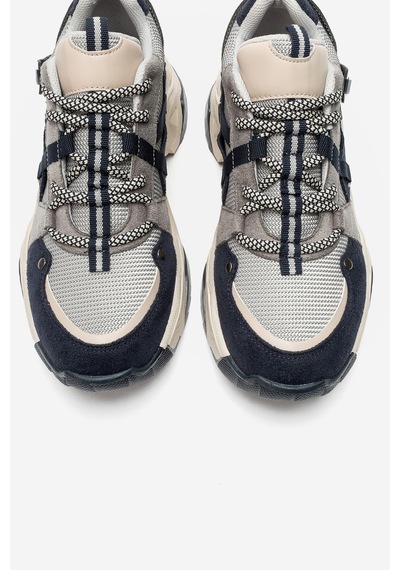 Luvi Shoes Leona Lacivert Süet Kadın Spor Sneakers