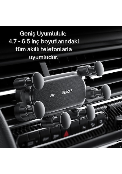 Essager Örümcek Tipi Yeni Nesil Havalandırma Araç İçi Telefon Tutucu Araç Tutucu 360 Döner Başlık