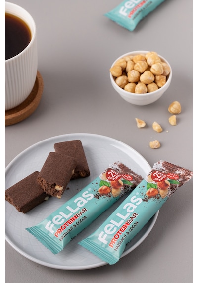 Fellas Protein Bar - Fındıklı ve Kakaolu 32 gr x 12 Adet
