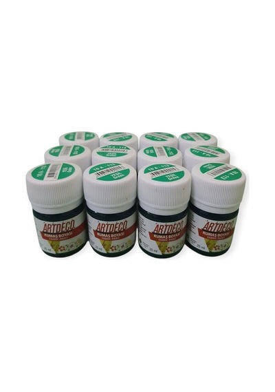 Artdeco Kumaş Boyası 25ml Yeşil 12'li Paket