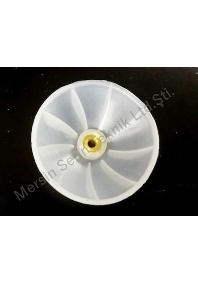 Sern Profesyonel Kuaför Fön Makinesi Pervanesi 4,5 Mm Vidalı Beyaz 5 Kanat Yedek Fan