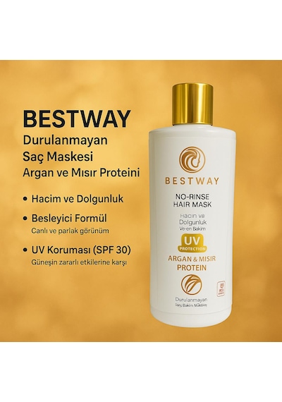 Bestway Argan Mısır Durulanmayan Saç Maskesi