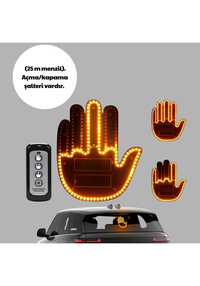 Uzaktan Kumandalı Araç Led Jest Işığı Çok Fonksiyonlu Dekoratif Sürüş Lambası
