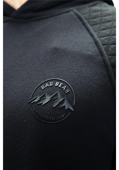 Bad Bear Grass Si Yah Kapüşonlu Erkek Sweatshirt Siyah