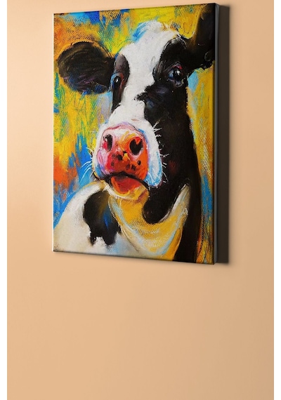Webstyle Sayılarla Boyama Seti Kasnaklı Alaca Inek 60 X 75 Cm