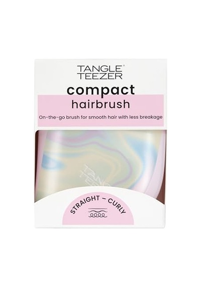 Tangle Teezer Compact Stylerıce Cream Swirl Saç Fırçası - Seyahat Ve Çanta Boy Tarak